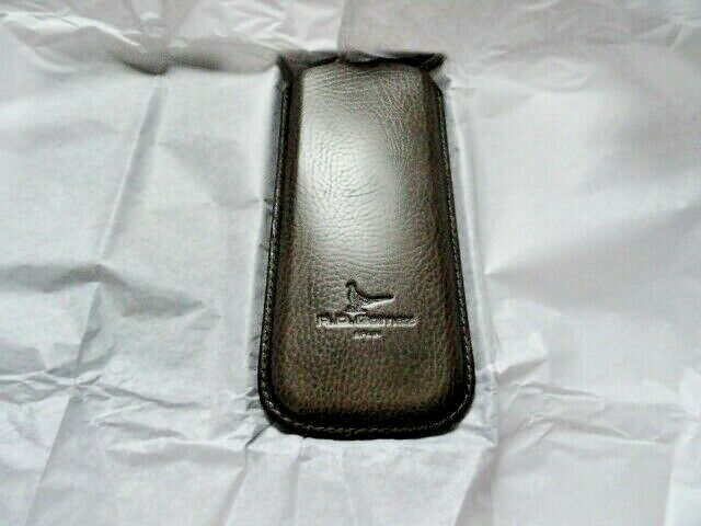 Pheasant Leather Eye Glass Case 3"wide