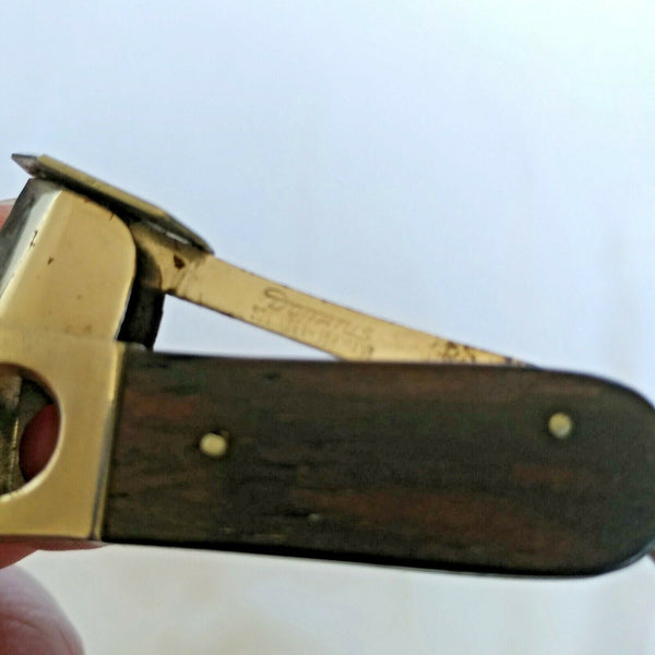 Mini Vintage Cigar Cutter with wood Handle
