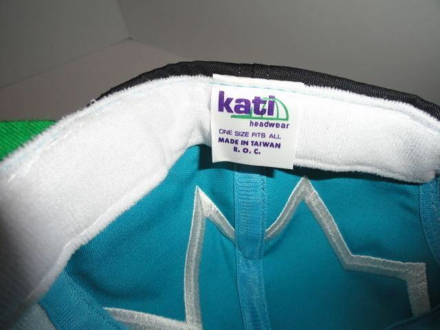 Marine Machine  Teal  jagged edge embroidered baseball cap