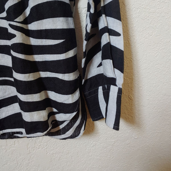 Ralph Lauren | Zebra Print Men's Long sleeve Shirt | Large
