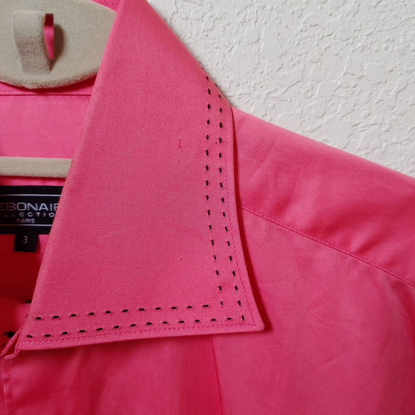 Debonair | Men's Pink Longsleeve Buttondown Casual Shirt | Sz. 3
