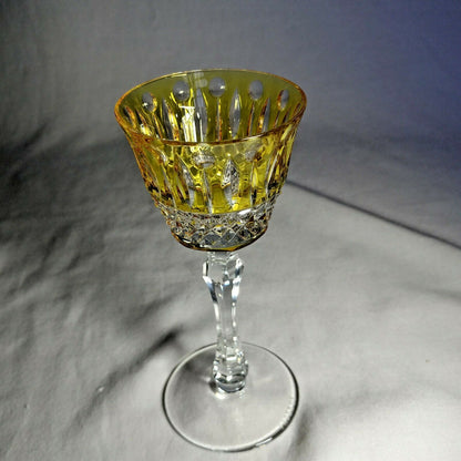 Faberge Xenia Yellow  Cordial Crystal Glass