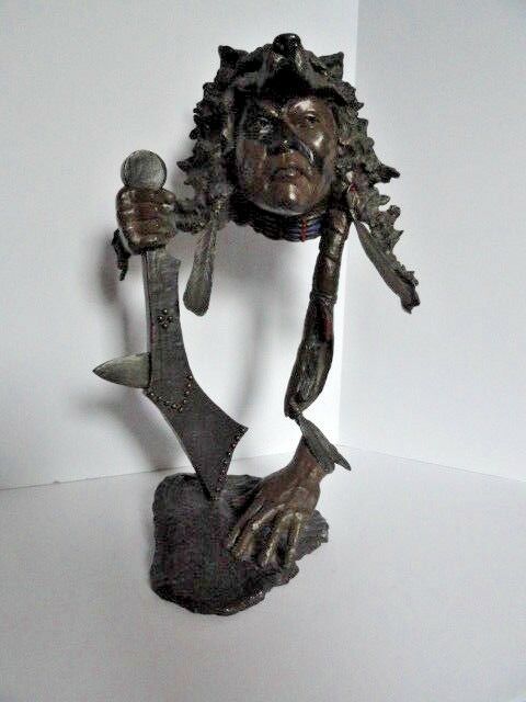 Mark Hopkins Bronze Sculpture Limited Edition " I Have Seen Tomorrow "