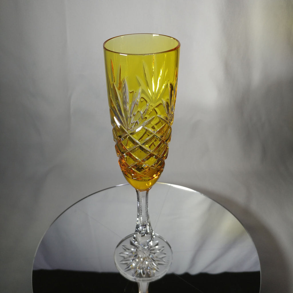 FABERGÉ ODESSA YELLOW GOLD CRYSTAL FLUTE | SINGLE