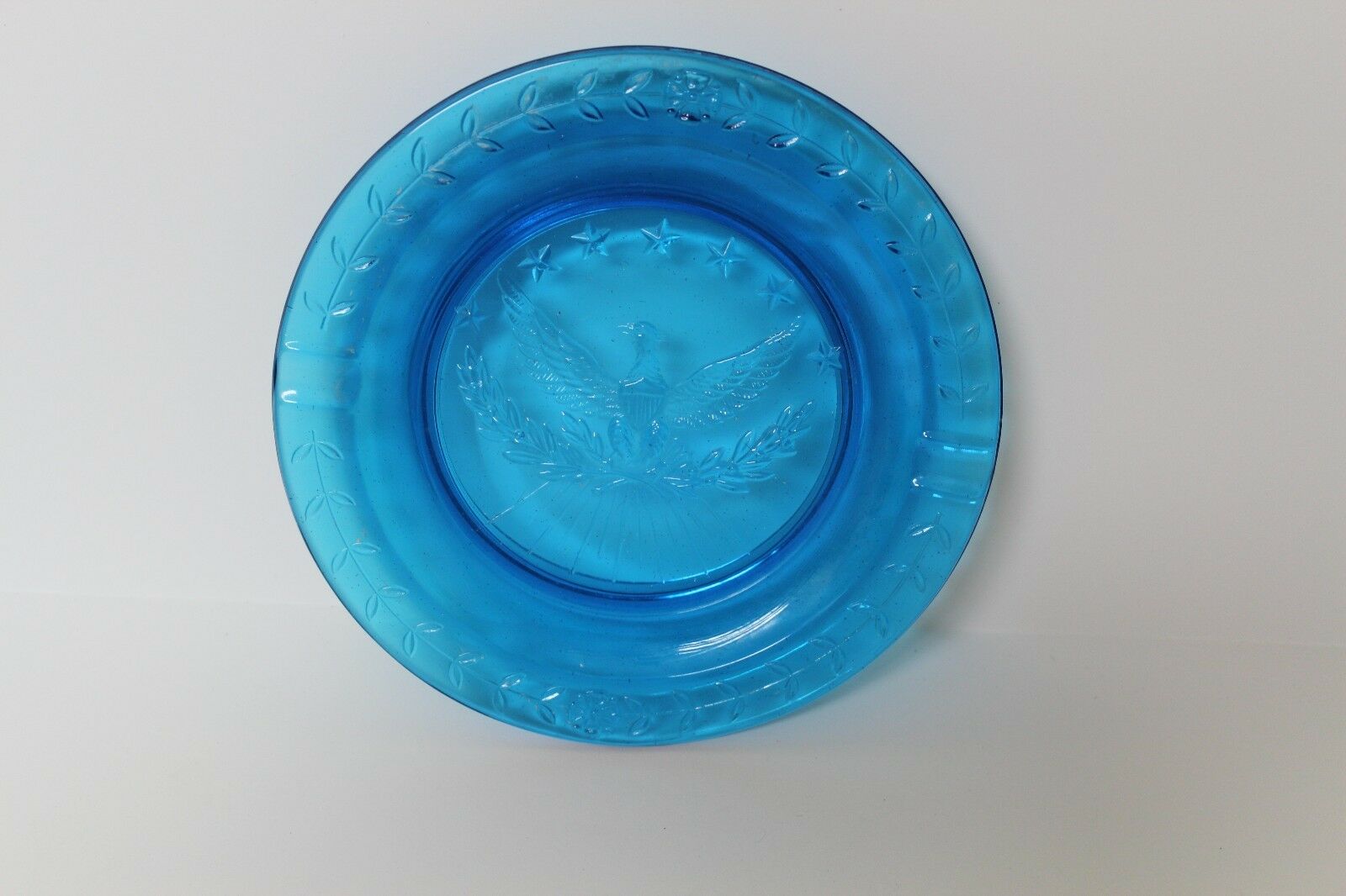 Blue Glass Ashtray