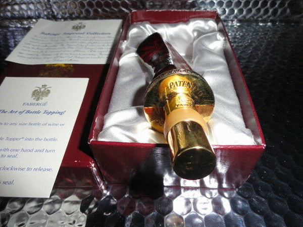 faberge crystal bottle stopper