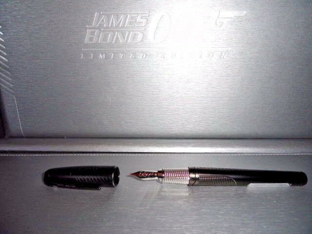 S.T. Dupont James Bond Spectre 007 Black PVD Fountain Pen