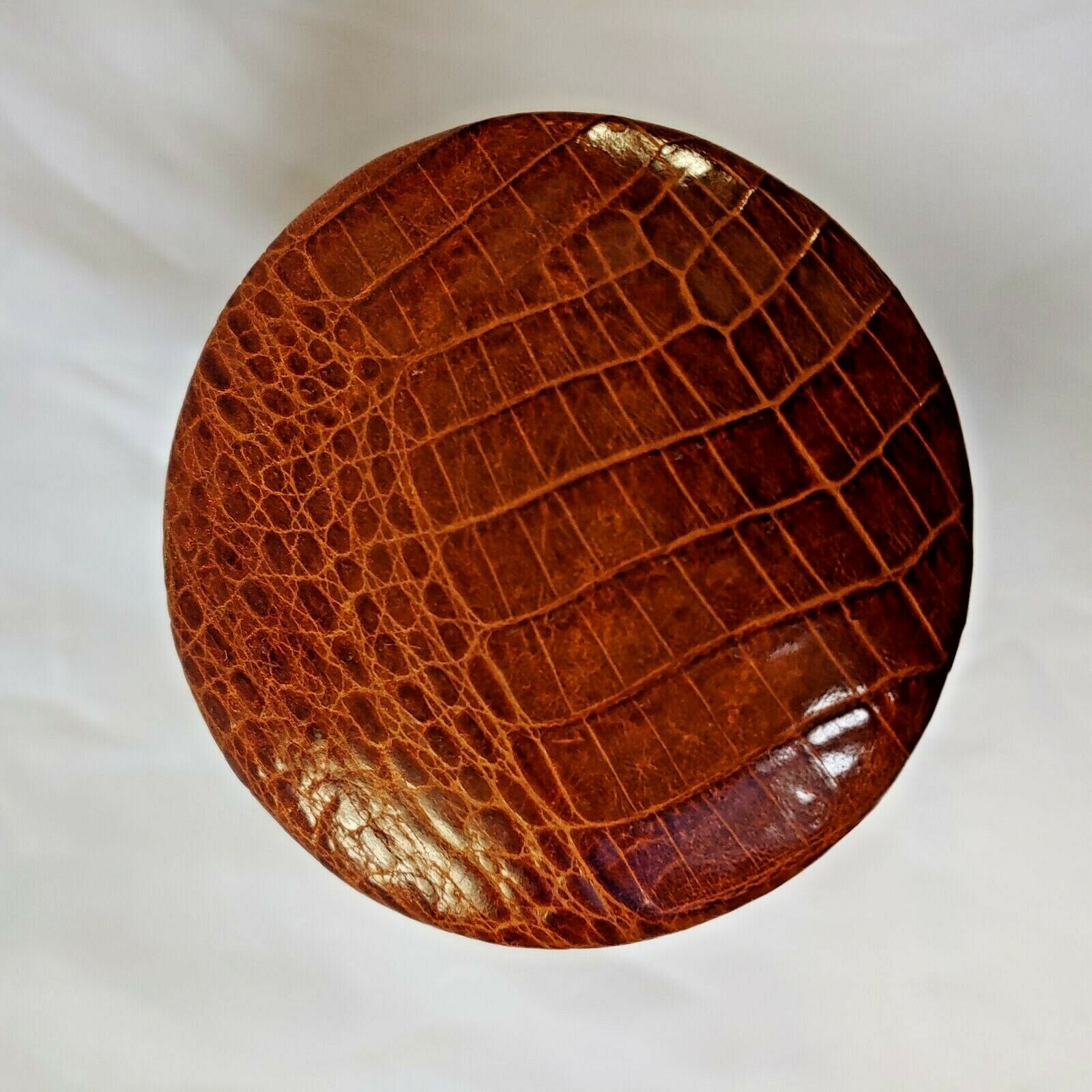 ATOLL TRAVEL HUMIDOR IN BROWN CROC LEATHER