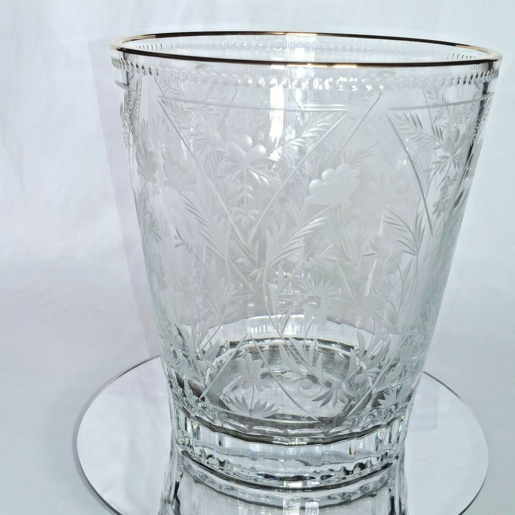 FABERGE | CRYSTAL CHAMPAGNE ICE BUCKET CHILLER | SPECIAL EDITION 22KT