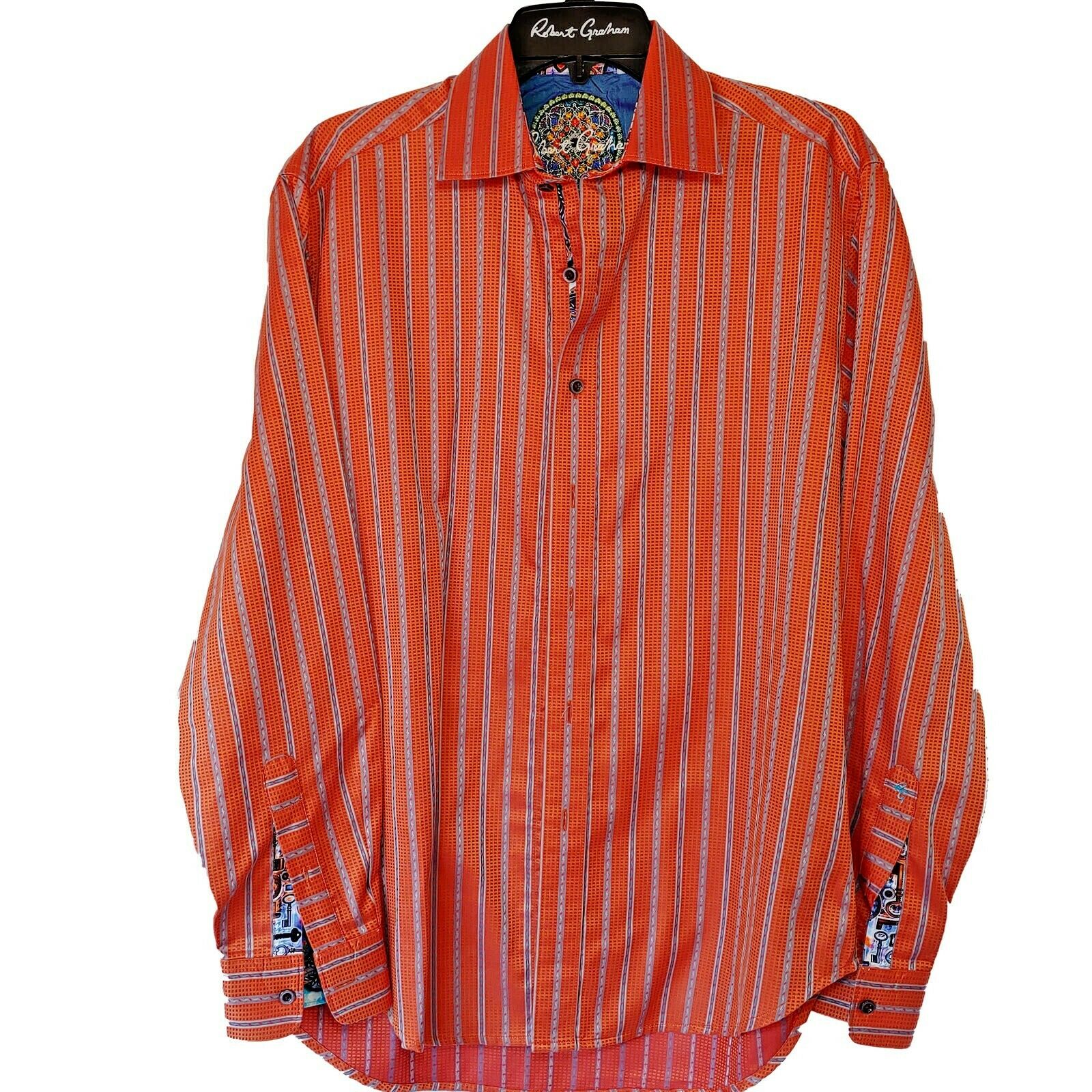 Robert Graham - Colorful Long Sleeve - Men's Medium Button Down Classic Fit