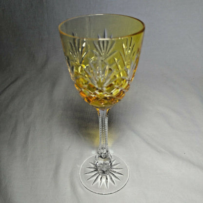 Faberge Odessa Yellow Crystal Glass