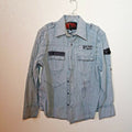 Rebel Spirit Gray Brigade Men's Medium Button-Down Long sleeve Shirt