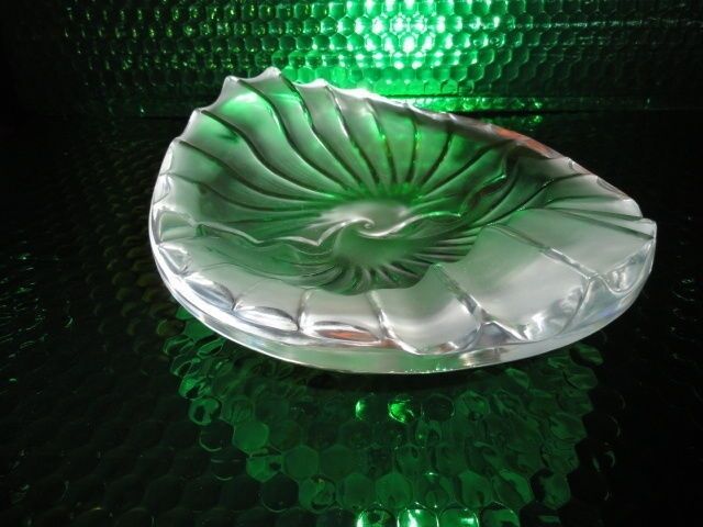 Lalique Frosted Glass Nancy Cendrier Bowl Ashtray