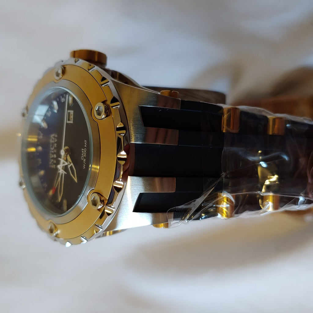 INVICTA SUBAQUA QUARTZ WATCH  6178- GOLD CASE WITH BLACK TONE RUBBER BAND