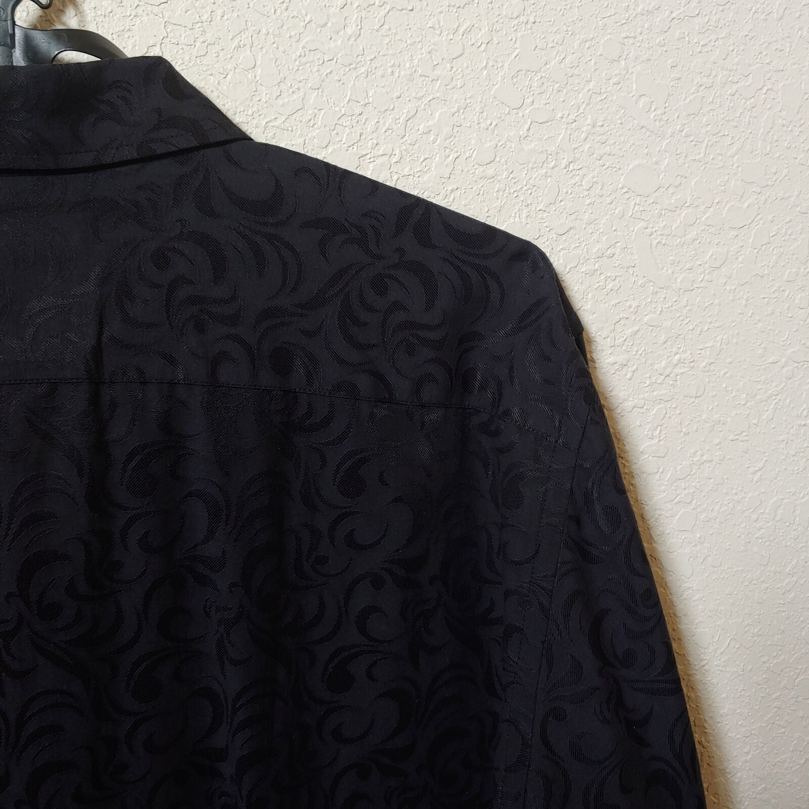 Mizumi Collegioni | Men's Black Longsleeve Casual Buttondown Shirt