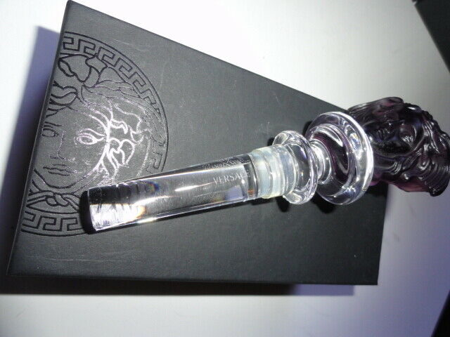 Versace Medusa Amethyst Crystal Bottle Stopper