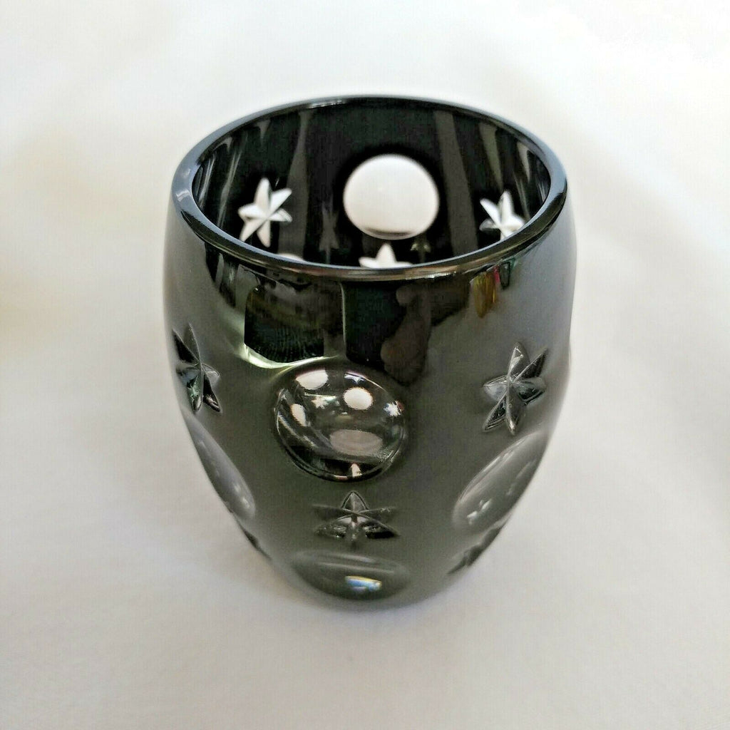 Faberge Black Galaxy Crystal  Shot Glass