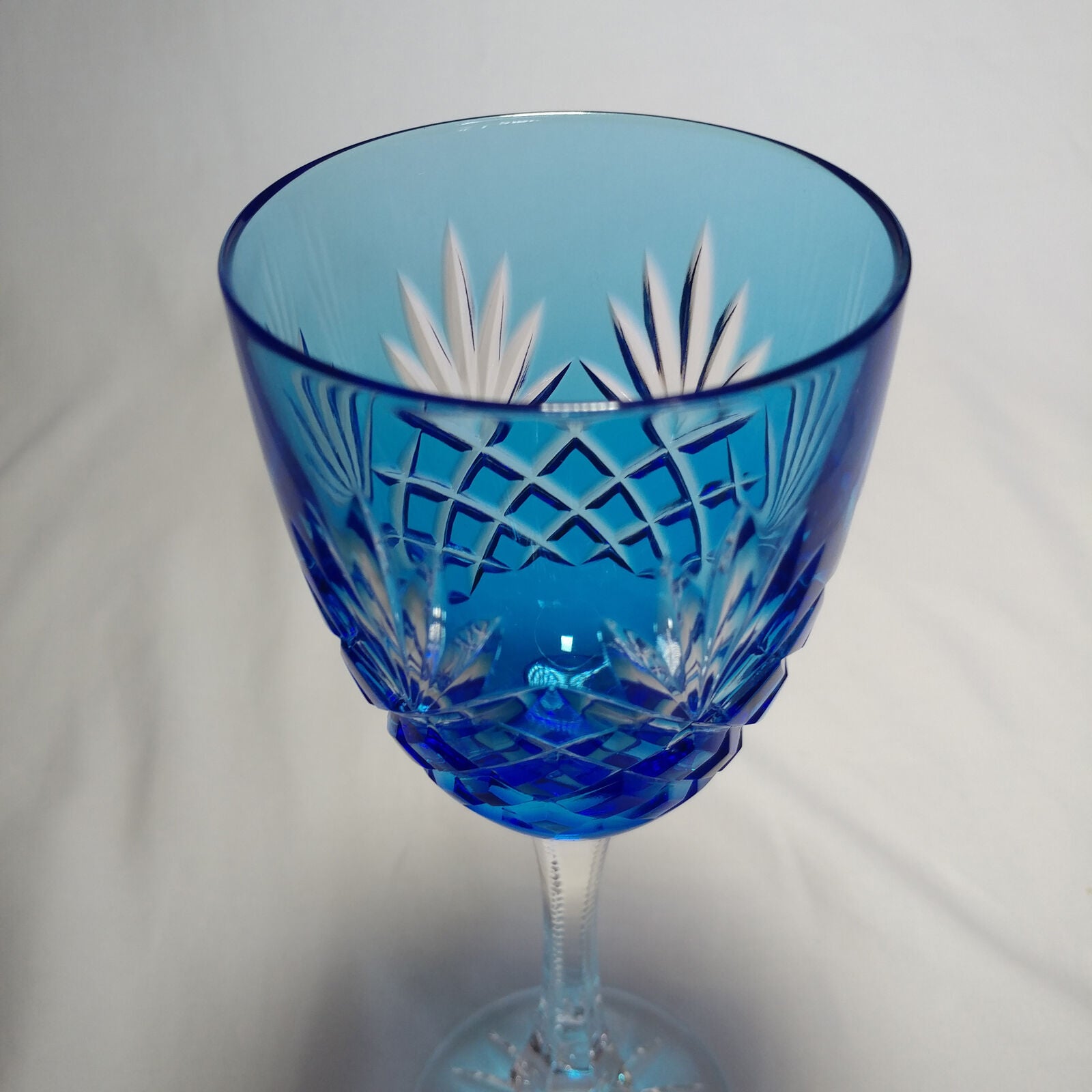 Faberge Odessa Sky Blue Crystal Glass
