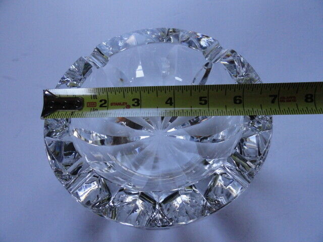 Saint Louis Clear Ashtray 7" diameter