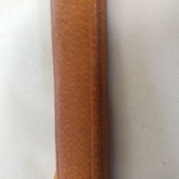 BROWN LEATHER HANDLE CIGAR CUTTER DONATUS SOLINGEN GERMANY