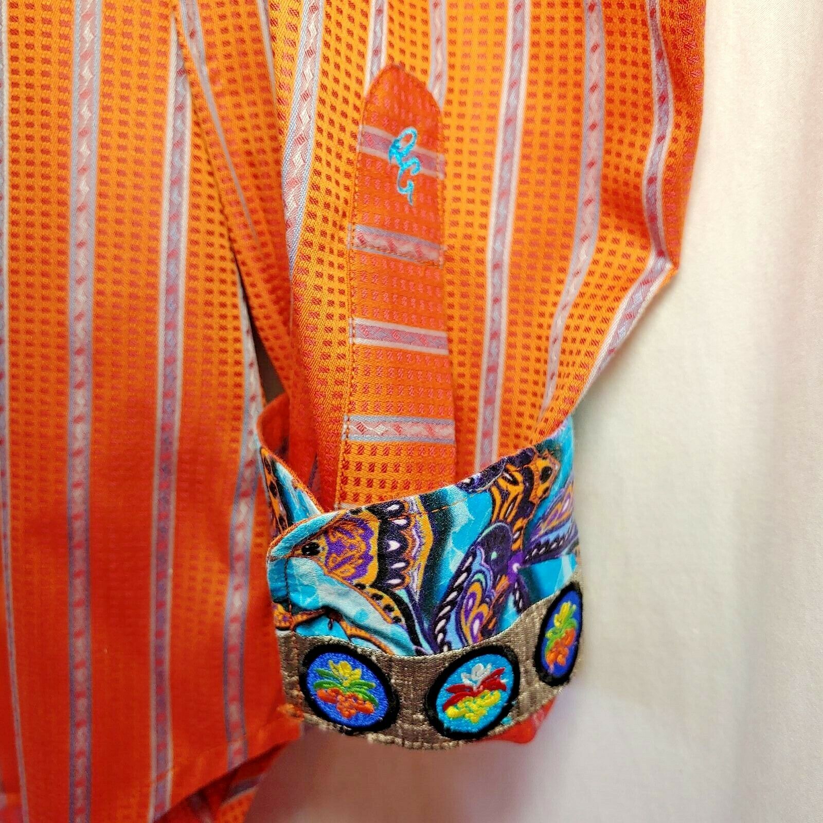 Robert Graham - Colorful Long Sleeve - Men's Medium Button Down Classic Fit
