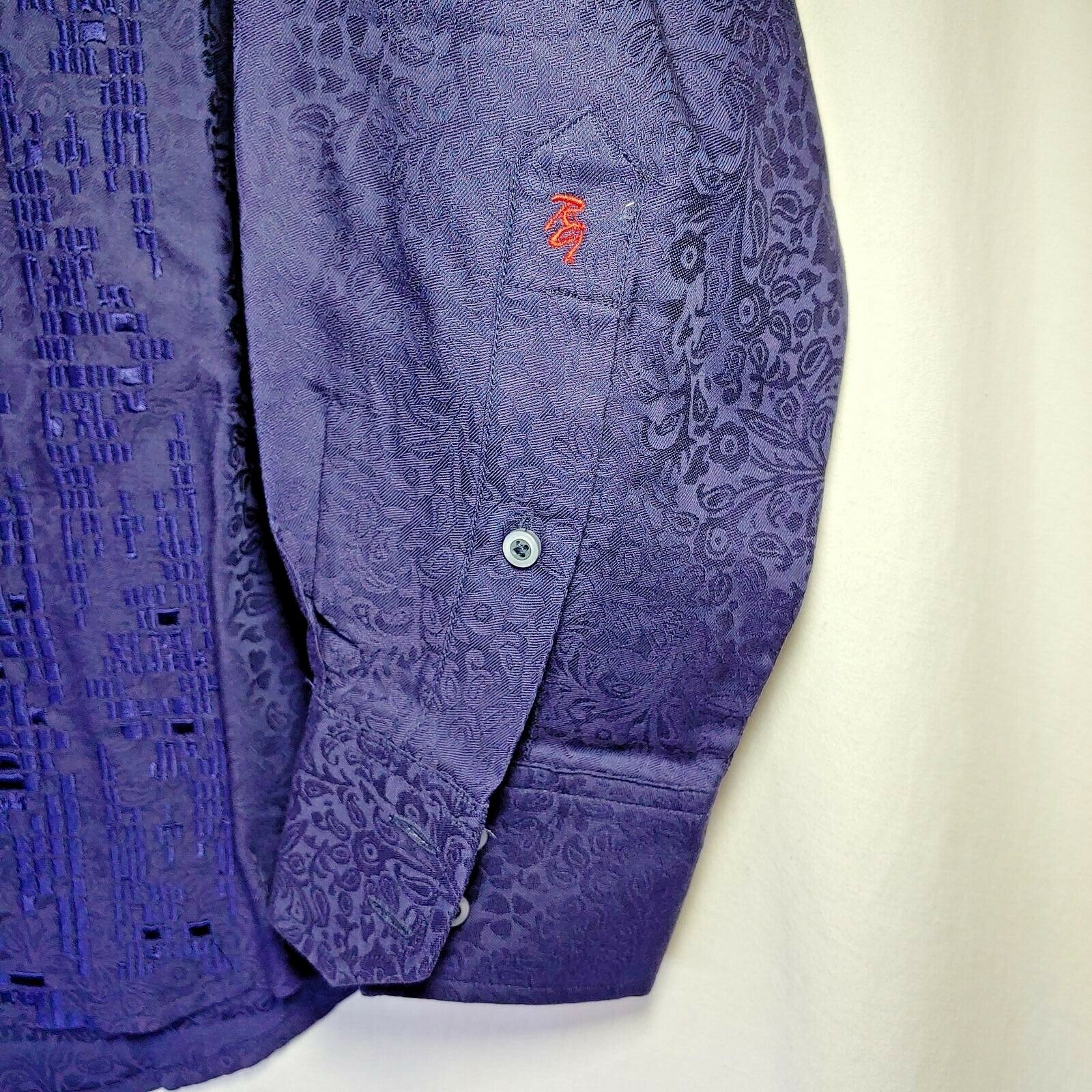 Robert Graham Colorful Long Sleeve Button-Down Shirt - Men's Medium