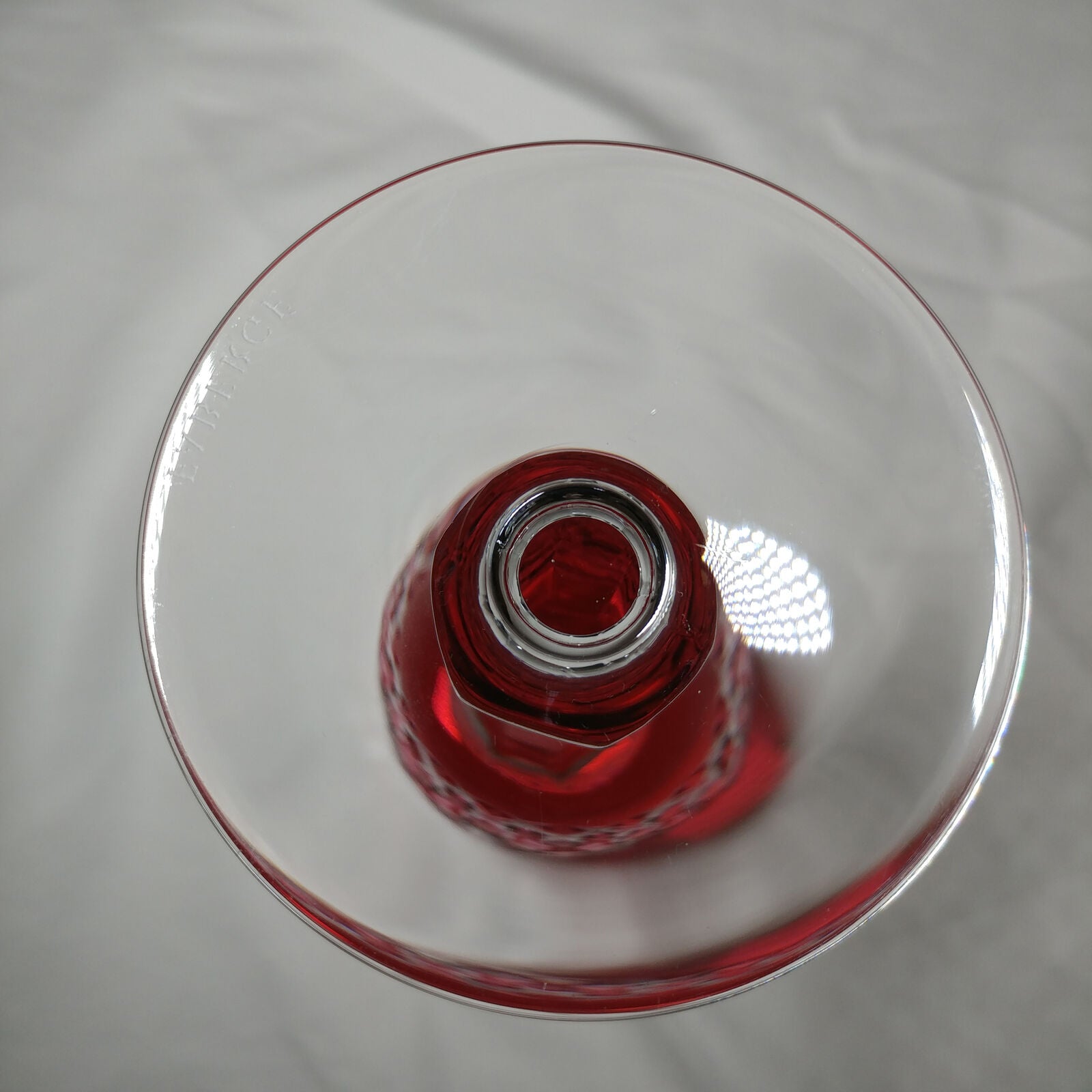 Faberge Odessa Cranberry Crystal Glass