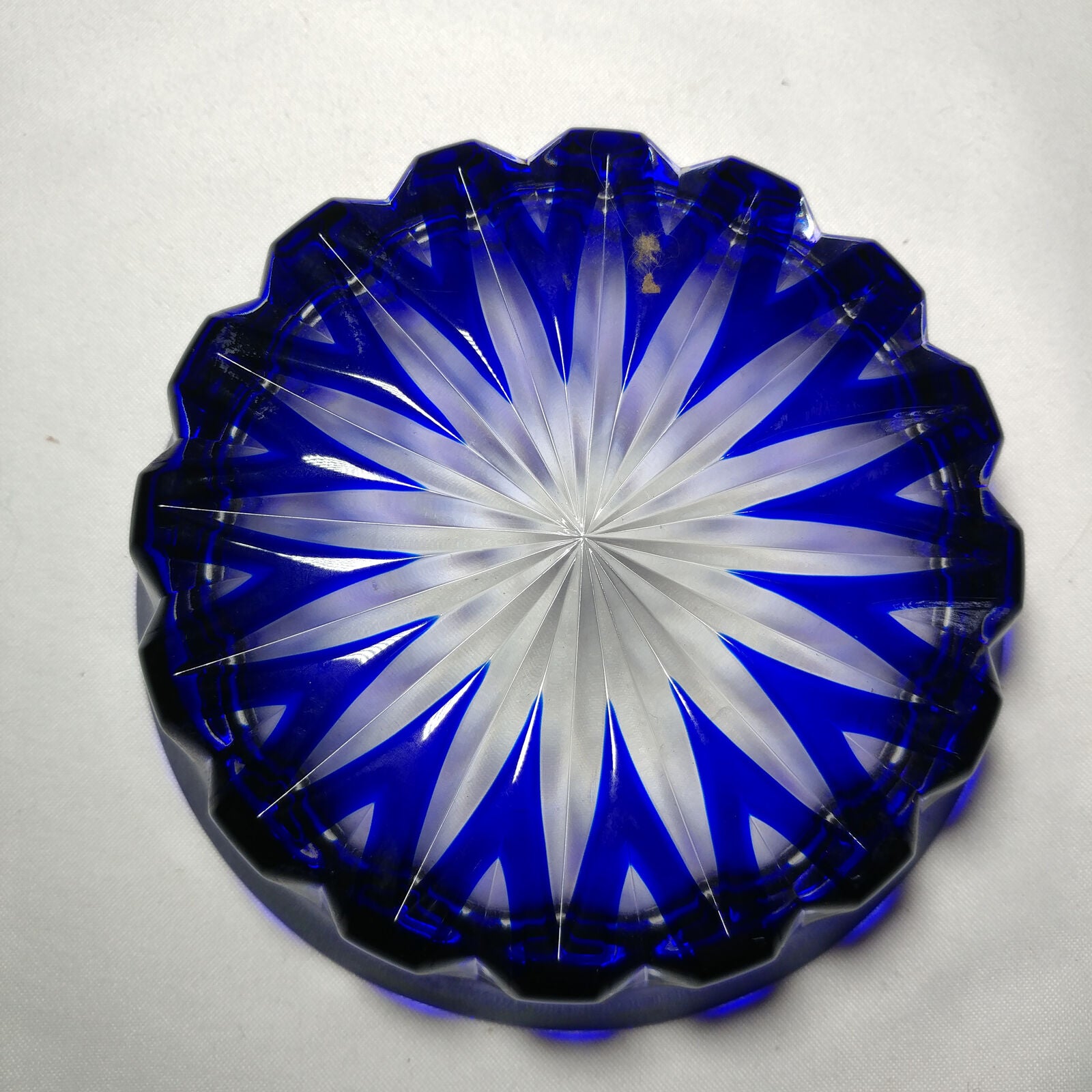 Faberge |  Wine Bottle Coaster | Blue Crystal | New in the Box