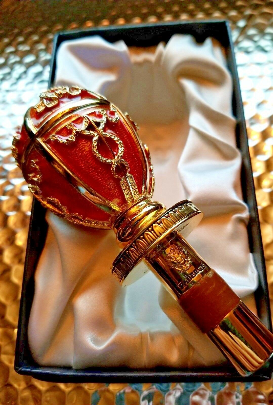 Faberge Red  Coronation  Bottle Stopper