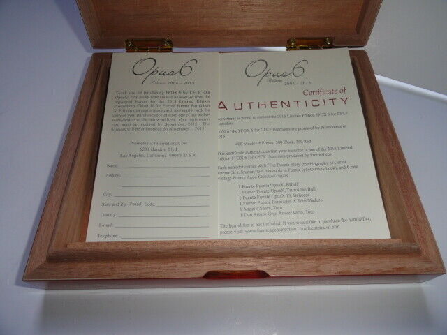 Fuente Fobidden OpusX Red travel humidor