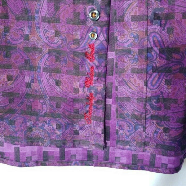 Robert Graham - Colorful Long Sleeve - Men's Medium Button Down Classic Fit