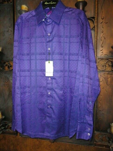 Robert Graham Purple Long Sleeve Shirt - Size Medium - New