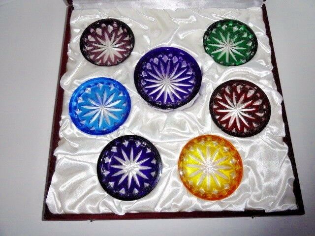 Faberge Crystal Colored Coasters