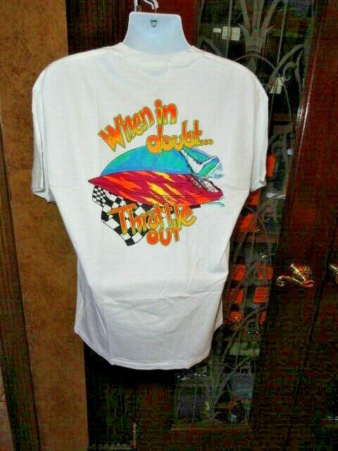 " When in Doubt Throttle Out "   Hanes Beefy-T Shirt