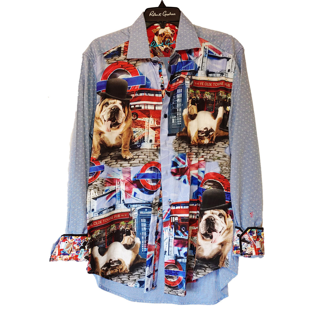 Robert Graham - Colorful Long Sleeve - Men's Medium Button Down Classic Fit