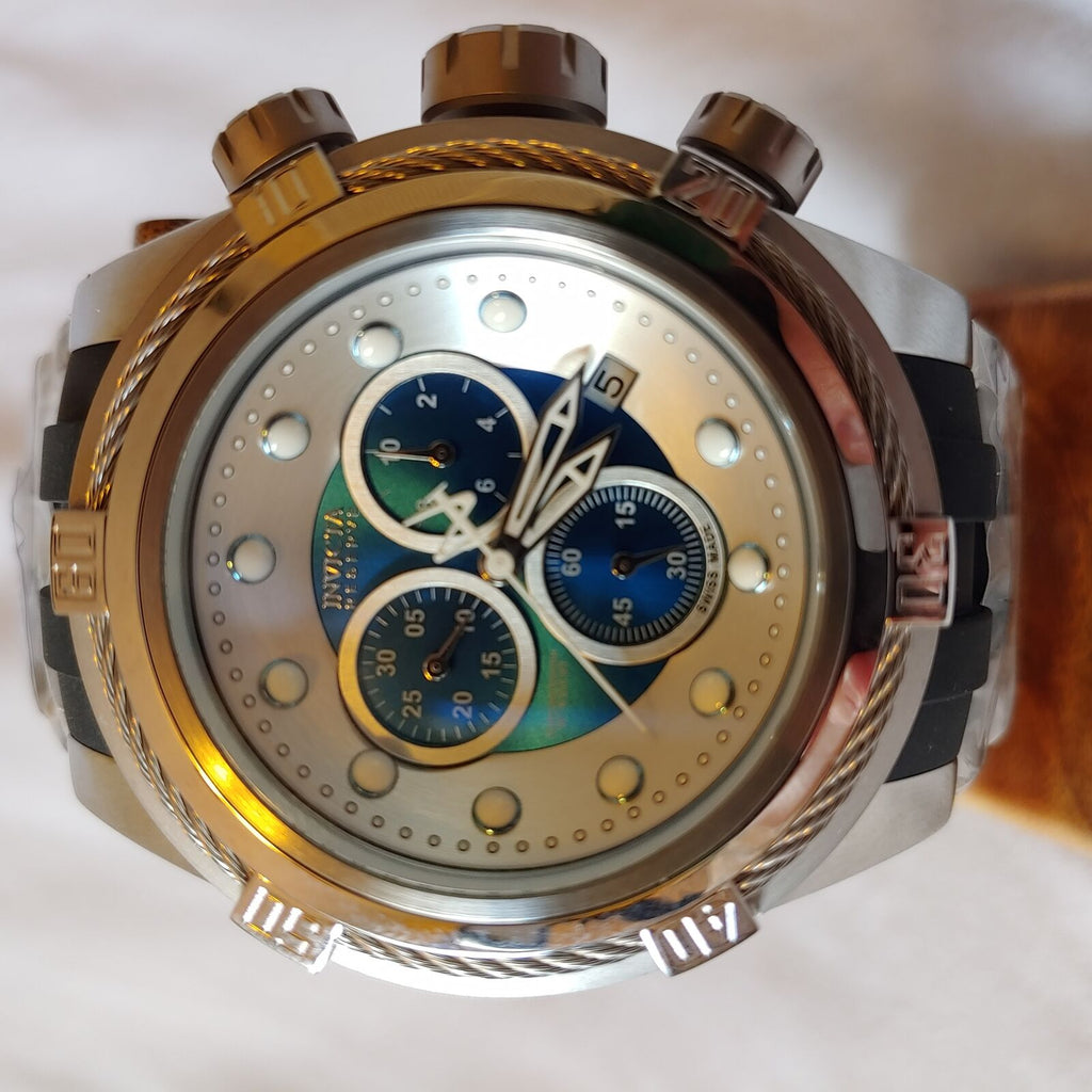 INVICTA BOLT ZEUS ZEUS MEN'S QUARTZ STAINLESS STEEL CASE, BLUE, SILVER DIAL