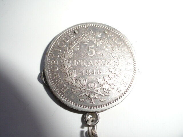 VINTAGE ELOI PERNET FRANCE 1868 SILVER COIN POCKET KNIFE