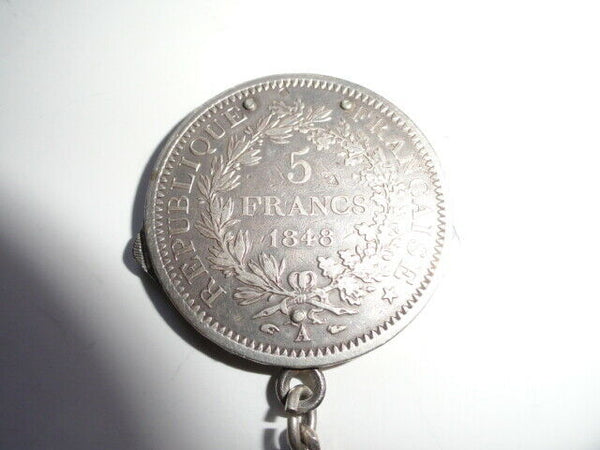 VINTAGE ELOI PERNET FRANCE 1868 SILVER COIN POCKET KNIFE