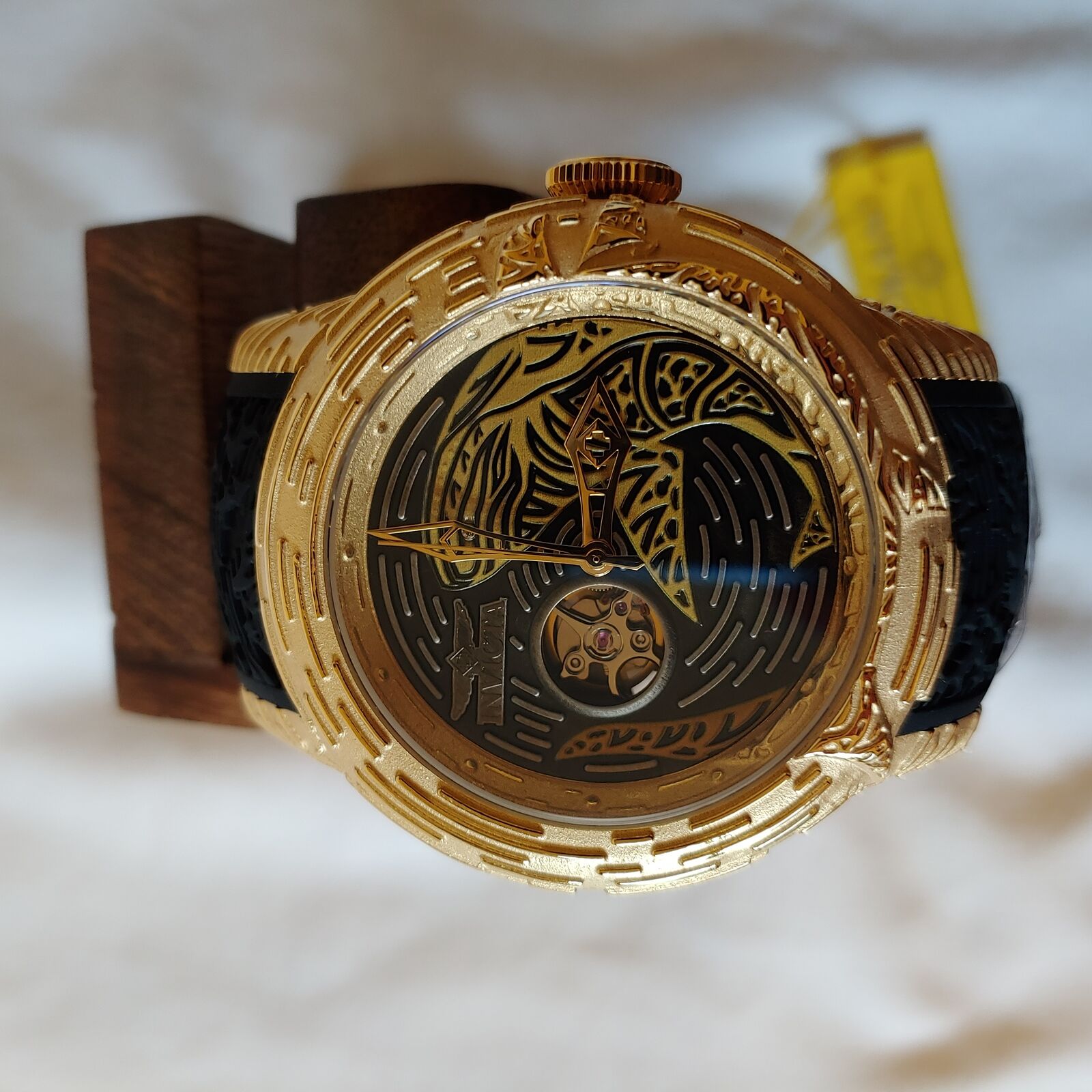 INVICTA S1 RALLY MENS AUTOMATIC 50.5MM GOLD CASE BLACK DIAL - MODEL 26427