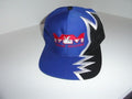 Marine Machine embroidered  blue  & black jagged edge baseball cap