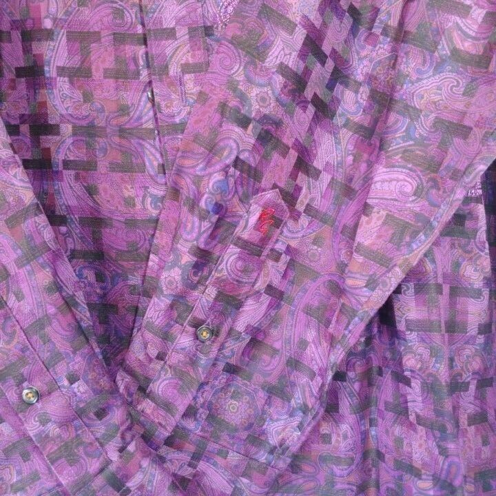 Robert Graham Colorful Long Sleeve Men's Medium Button Down Shirt
