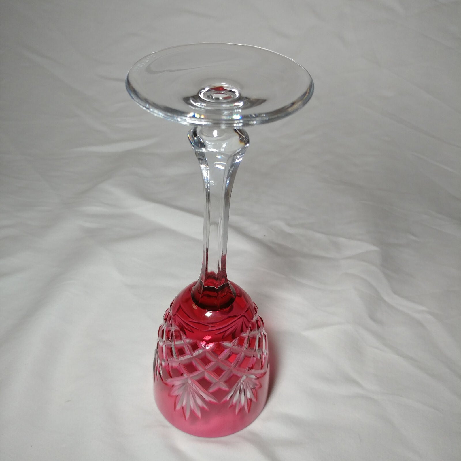 Faberge Odessa Cranberry Crystal Glass