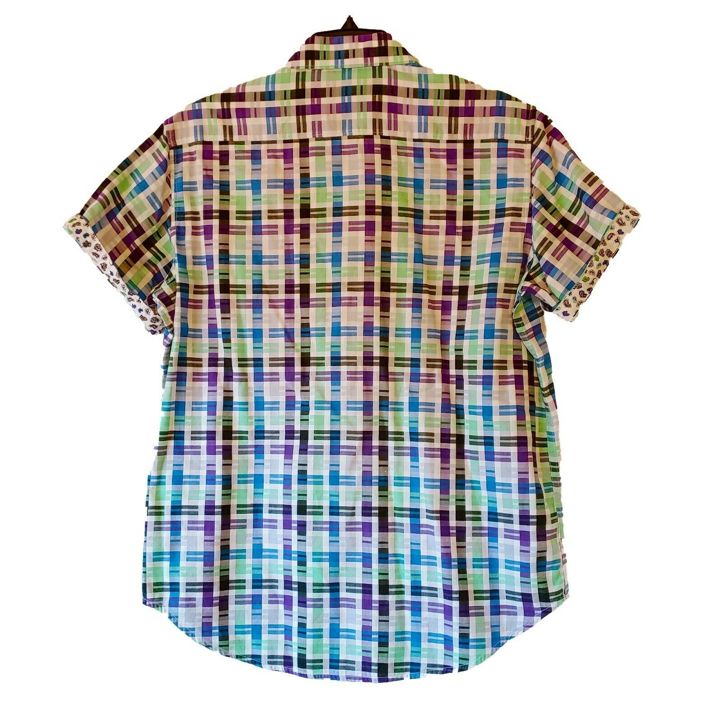 Robert Graham - Short Sleeve Mazzed Printed Sport Shirt Classic Fit - Medium