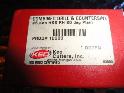 10500 combined drill & countersunk box of 8