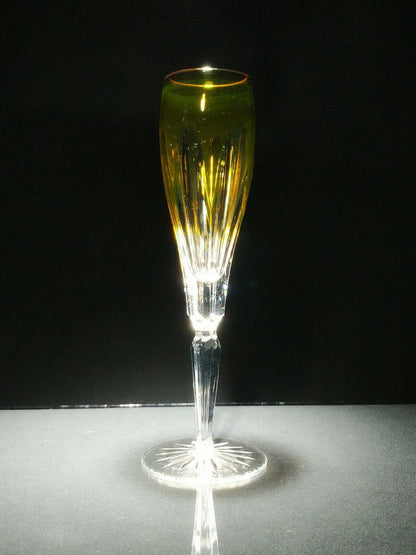 Faberge Colored Crystal Flutes without the original presentation case.