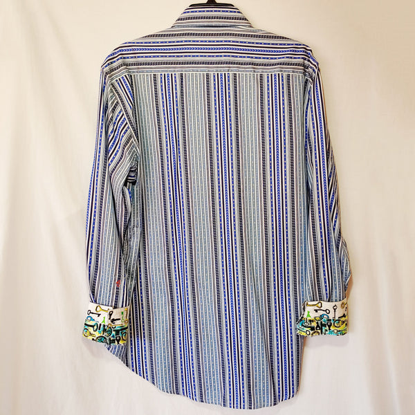 Robert Graham - Colorful Long Sleeve - Men's Medium Button Down Classic Fit