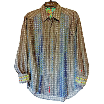 Robert Graham - Colorful Long Sleeve - Men's Medium Button Down Classic Fit