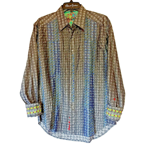 Robert Graham - Colorful Long Sleeve - Men's Medium Button Down Classic Fit