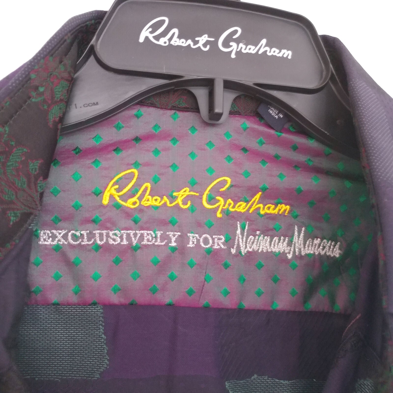 Robert Graham - Colorful Long Sleeve - Men's Medium Button Down Classic Fit  New