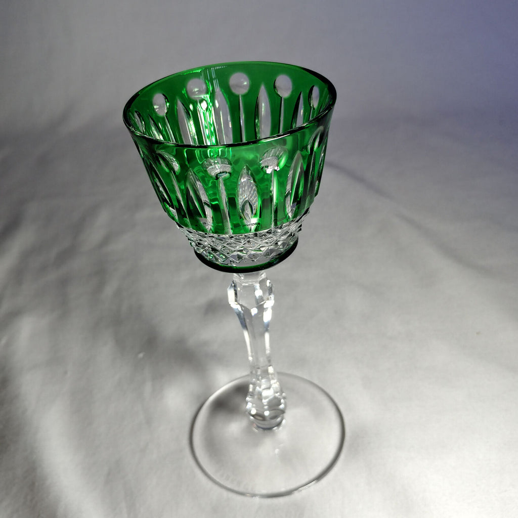 Faberge Xenia Emerald Green Crystal Glass